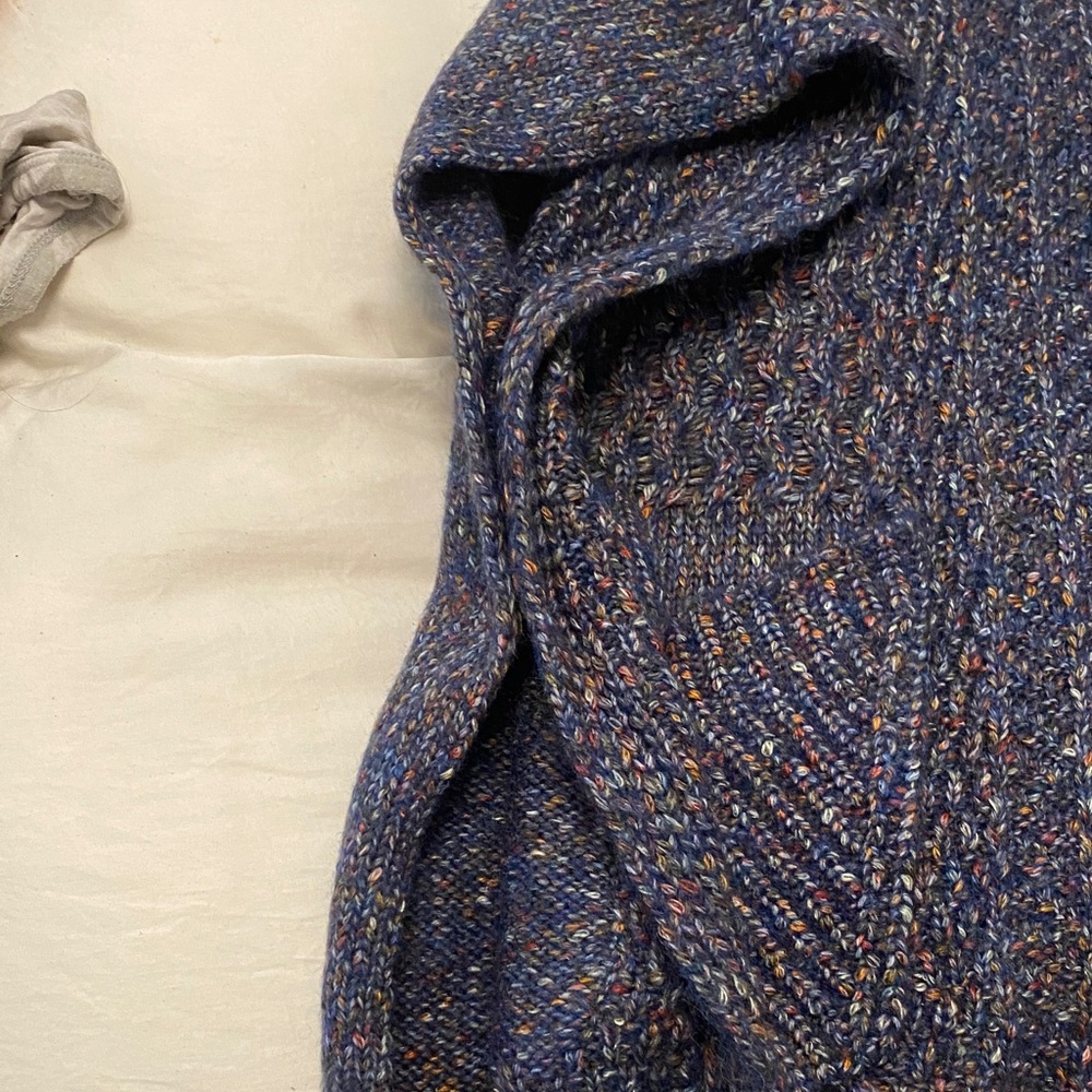 Universal Thread Blue Knit Poncho - image 3